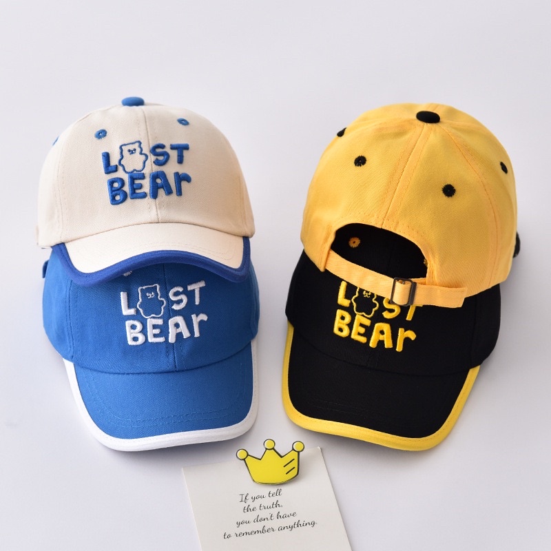 2-5 tahun Topi Import Baseball Anak Laki Laki Perempuan m Model LOST bear / Toddler Kid Baseball Hat Cap