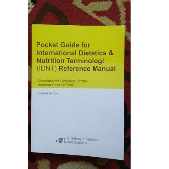 [PROMO VF0100] [ORIGINAL] BUKU POCKET GUIDE FOR INTERNATIONAL DIETETICS DAN NUTRITION TERMINOLOGI (I