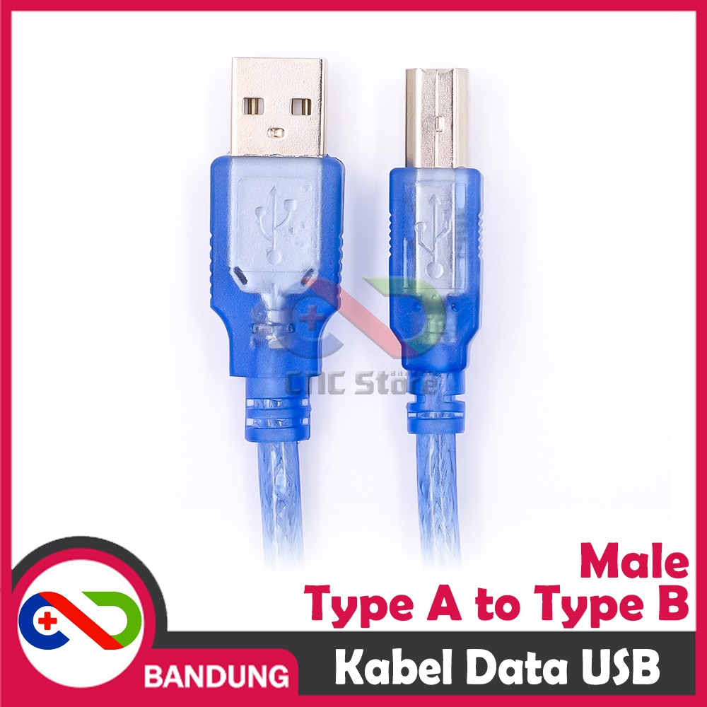 USB 2.0 CABLE KABEL DATA PRINTER TYPE A TO B MALE TO MALE 30CM