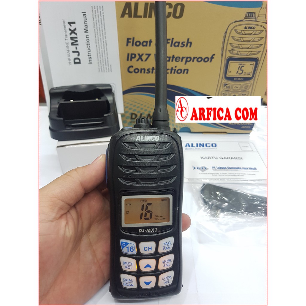 ALINCO DJ-MX1 JUAL HT MARINE ALINCO DJ MX1 DJMX1 DJ MX 1 VHF ORIGINAL
