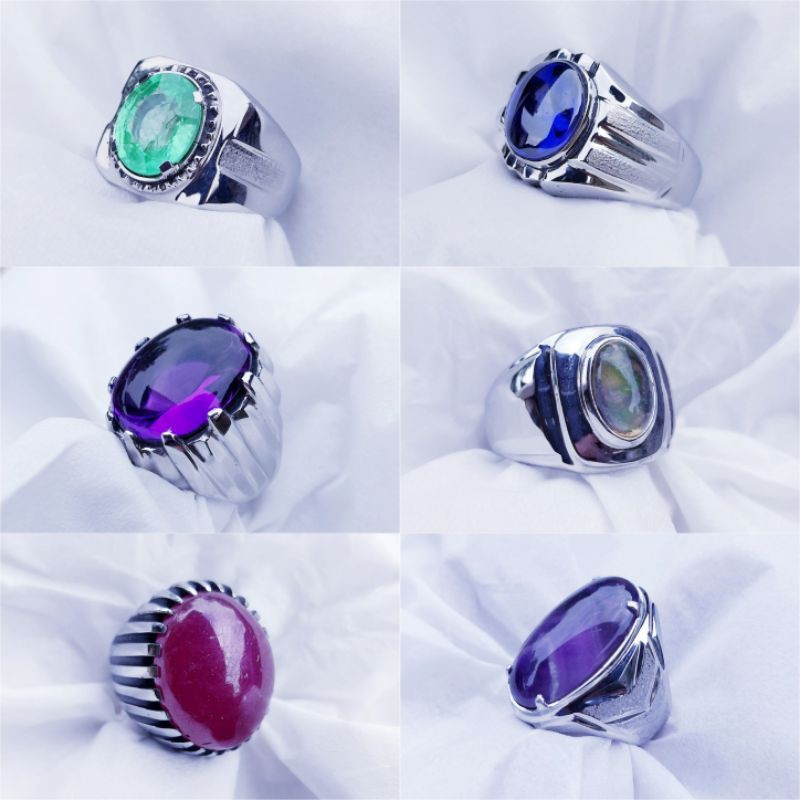 Emban Akik Gagang Cincin Ikat Batu Permata Handmade Custom Ukuran dan Desain Sesuai Permintaan