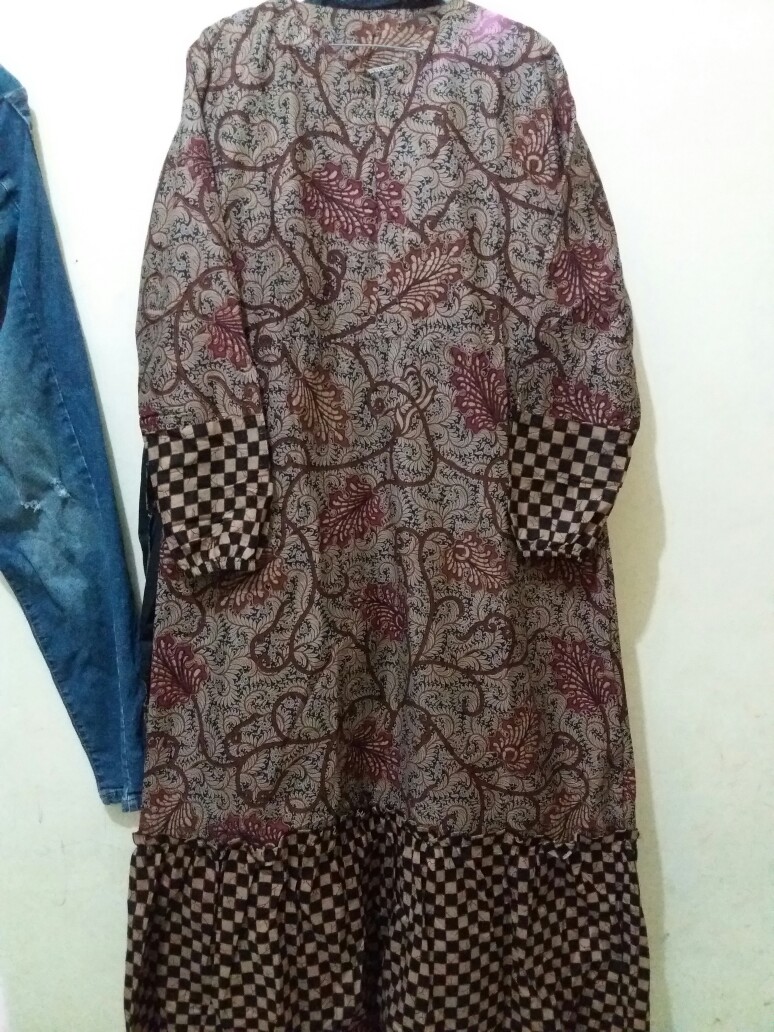 Ms Gamis Batik Sriwedari Maxi Bumil/busui Katun Sogan Allsize & Jumbo