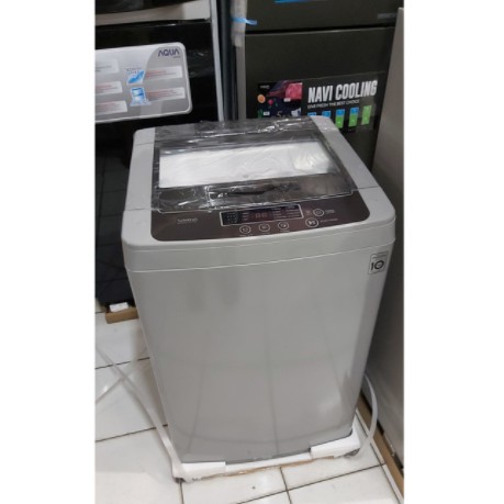 LG Mesin Cuci 1 Tabung Top Loading 8,5 Kg Smart Inverter T2185VSPCK