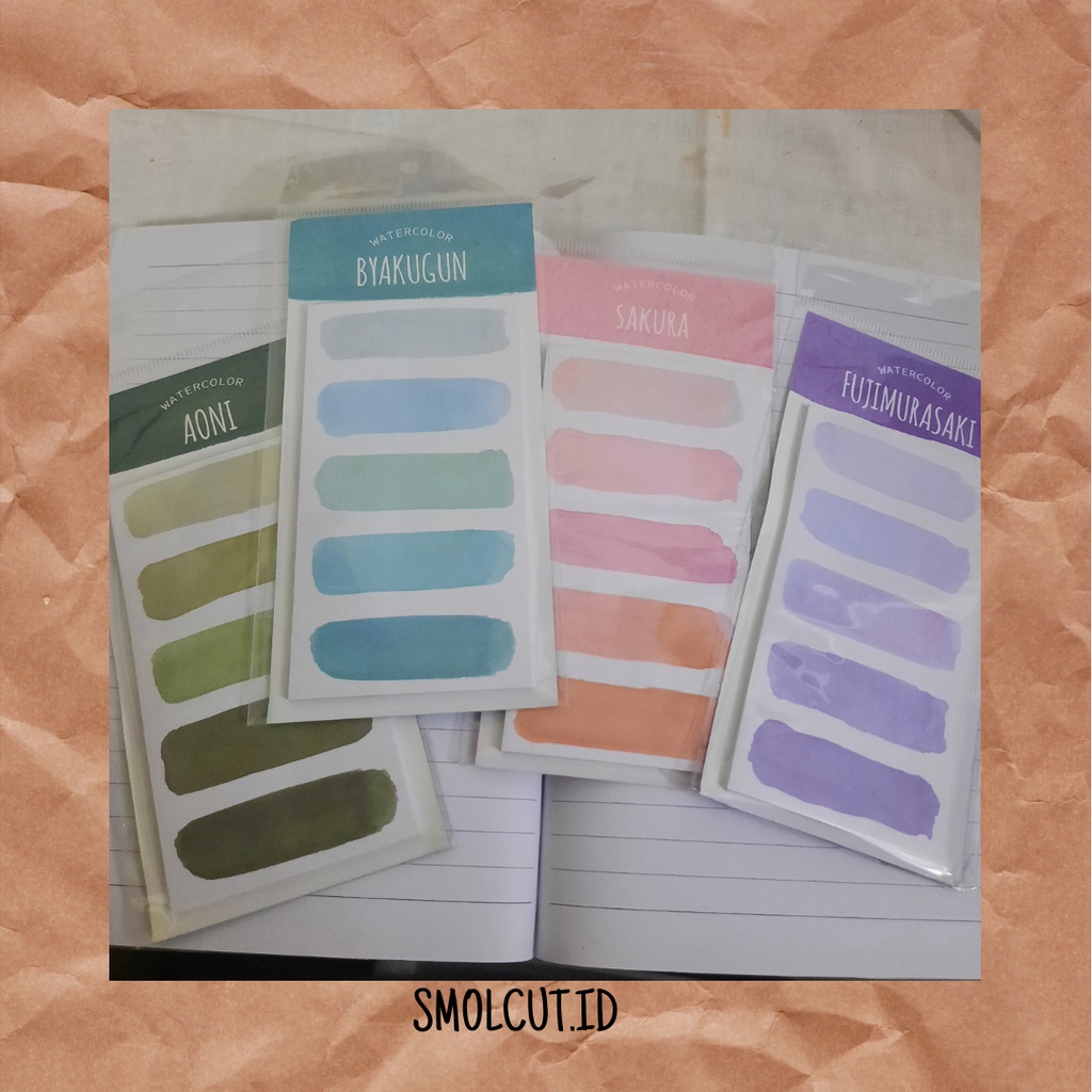 

Sticky Notes TWILIGHT Brush Paint / sticky note goresan kuas / post-it motif unik lucu