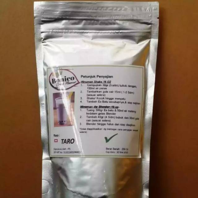 

TARO 250gr bonico ice bland drink plavour powder