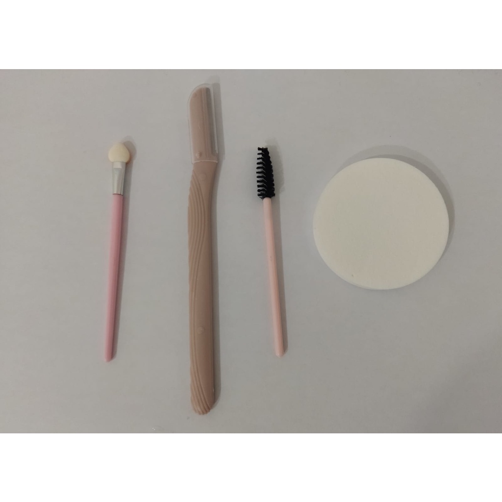 SET ALAT MAKEUP 4 IN 1 EYELASH SET AND SPONGE FACE QUALITY [SWEETSPACE]