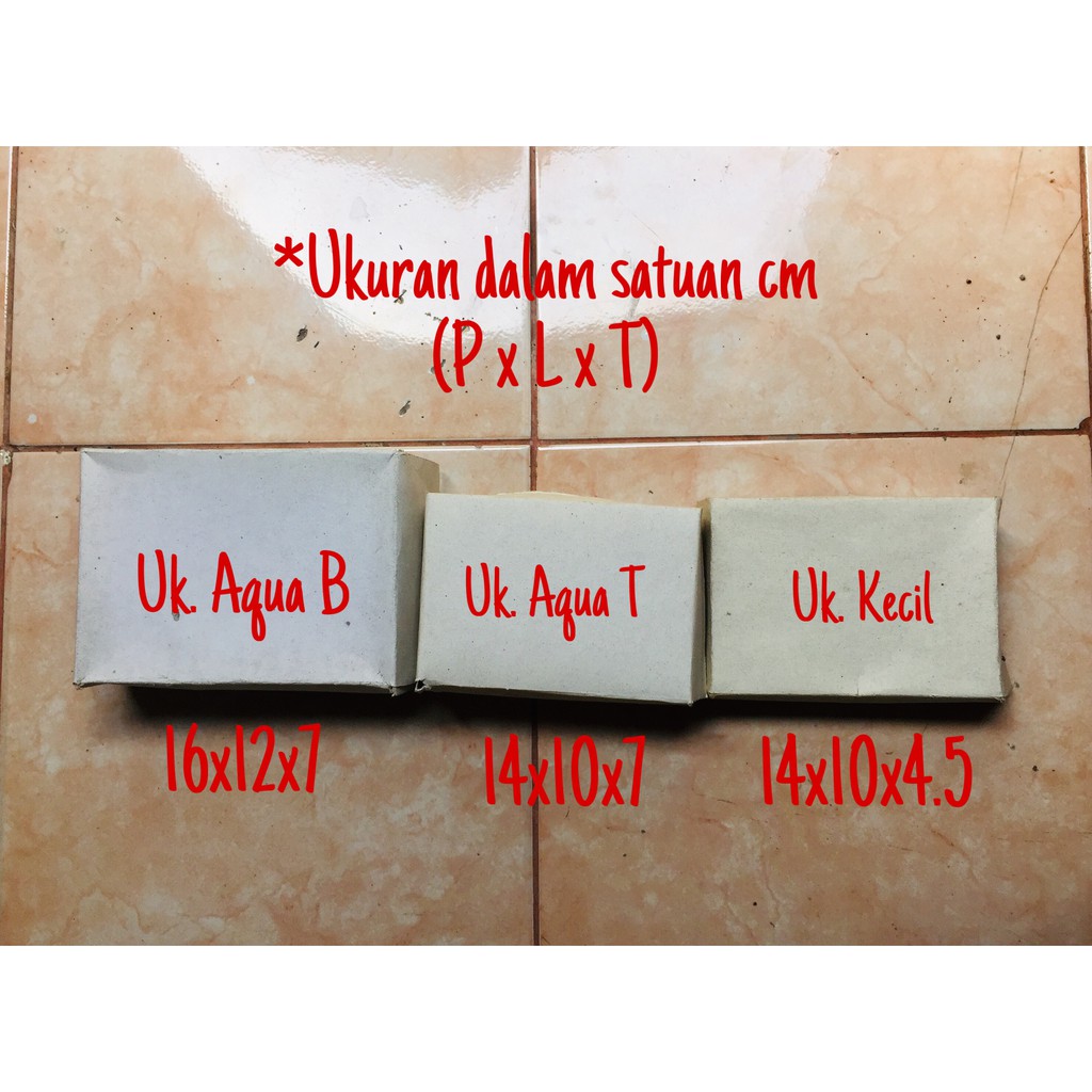 Kardus Snack / Dus Kotak Snack / Kardus Makanan Kue / Nasi Kotak Polos