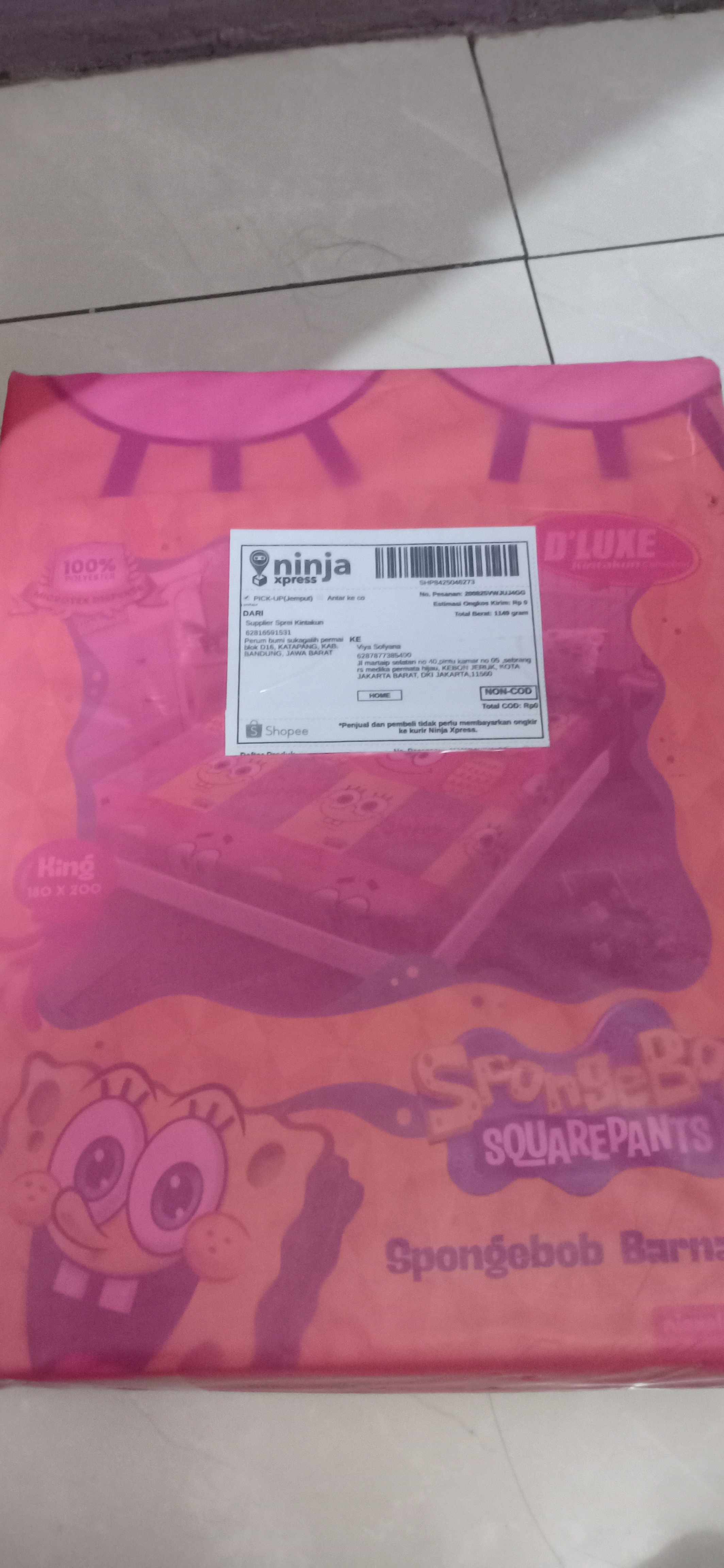 Kintakun Seprai Dluxe Embossed Edition Uk 180x200/160x200 Sprei Kintakun Original