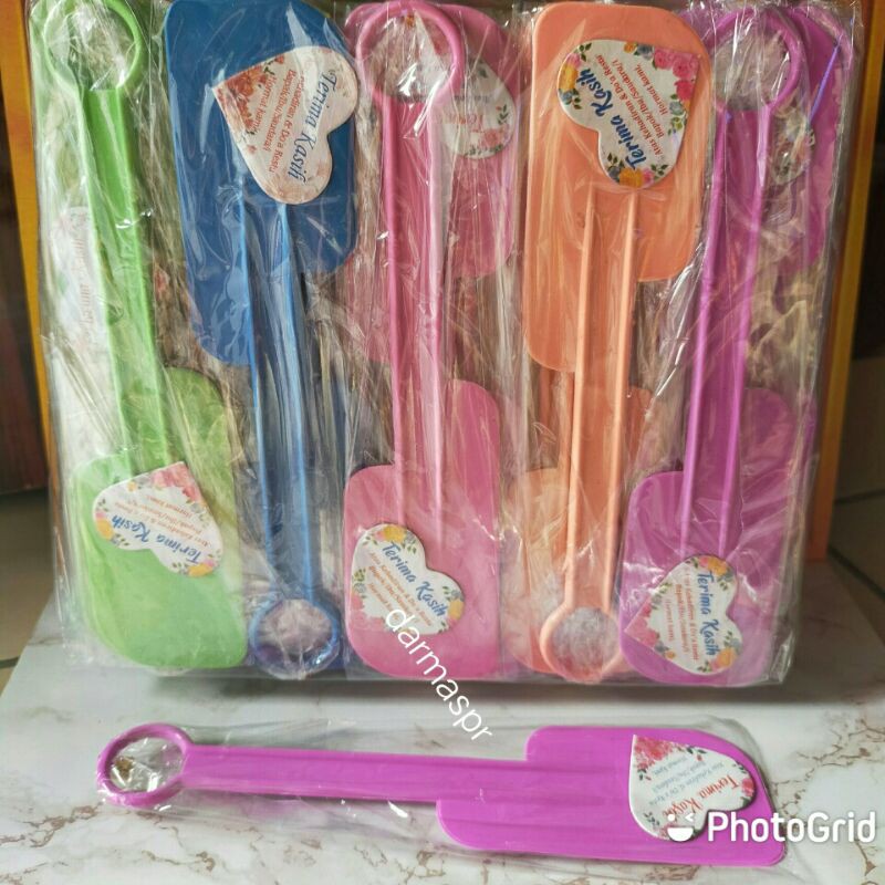Souvenir Pernikahan Nikah Solet Sodet Spatula Polesan Cabe isi 100pcs