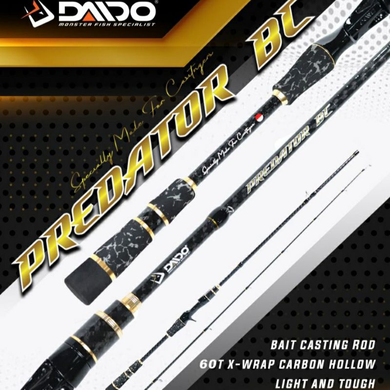 Joran pancing daido predator Spinning 662 BC 602 spiral hollow carbon new 2021