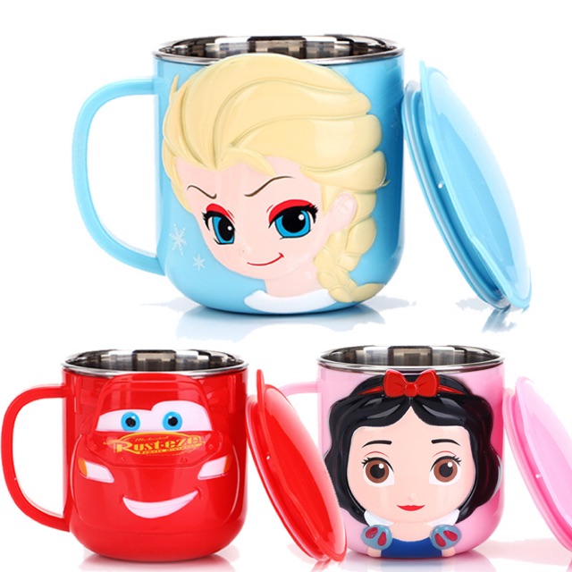 Gelas Minum Anak Mickey Minnie / Gelas Anak Elsa / Mug Anak