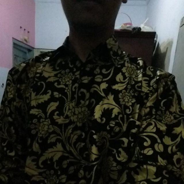 Bswart Batik Hrb026 Kenongo Hem Pendek Padi Pekalongan M L Xl Batik Pria Murah Modern Grosir
