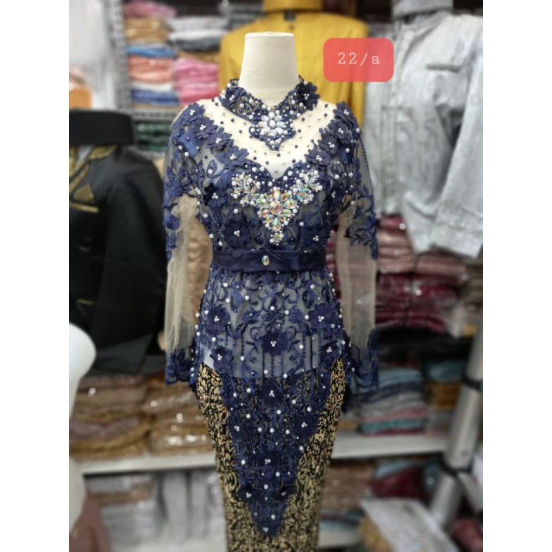 TERBARU ATASAN KEBAYA AKAD BUNGA 3D | ATASAN KEBAYA AKAD BRUKAT 3D/ATASAN PESTA/BAJU PENGANTIN