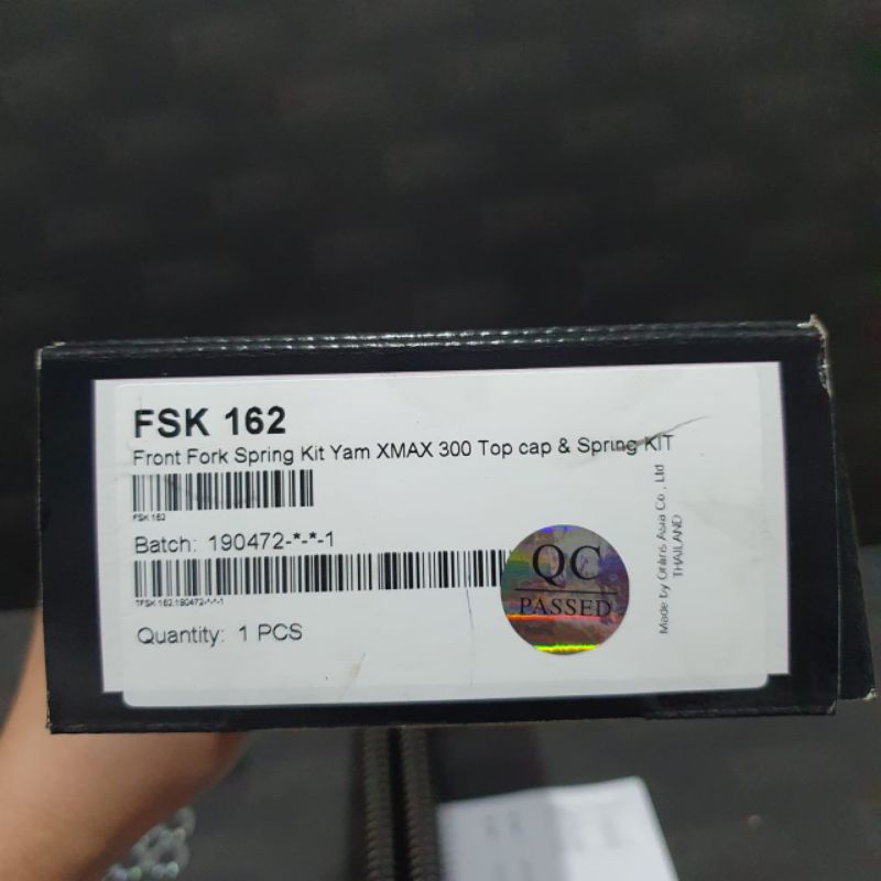Front Fork Spring Kit Per Shock Depan Ohlins FSK 162 Yamah Xmax 250 New Top Cap Original