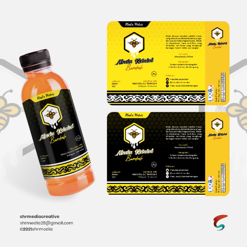 

Desain Stiker Label Botol Madu