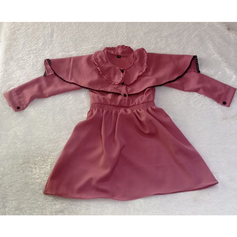 DRESS ANAK AURORA/BAJU PESTA/BAJU KEKINIAN USIA 2-7 THN