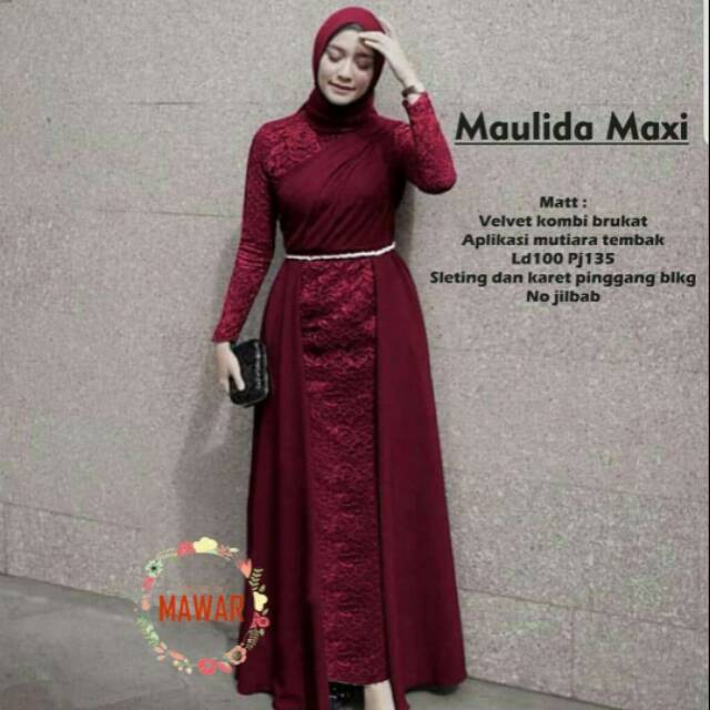 GAMIS BRUKAT MAULIDA MAXI