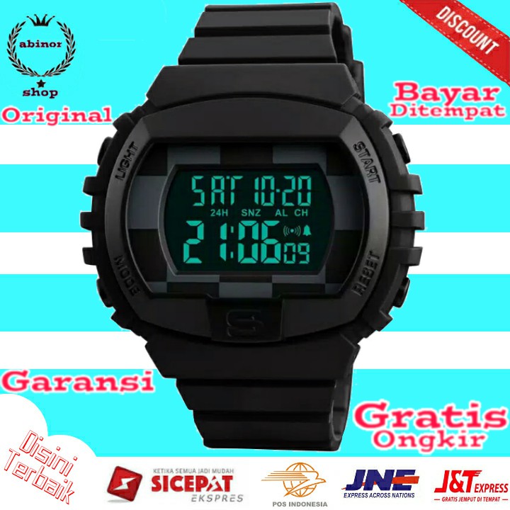 jam tangan pria wanita jam tangan analog anti air tahan air outdoor sport jamtangan COD Karet JA 120
