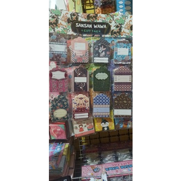 

gift tag motif batik, Hbd, bunga, natal