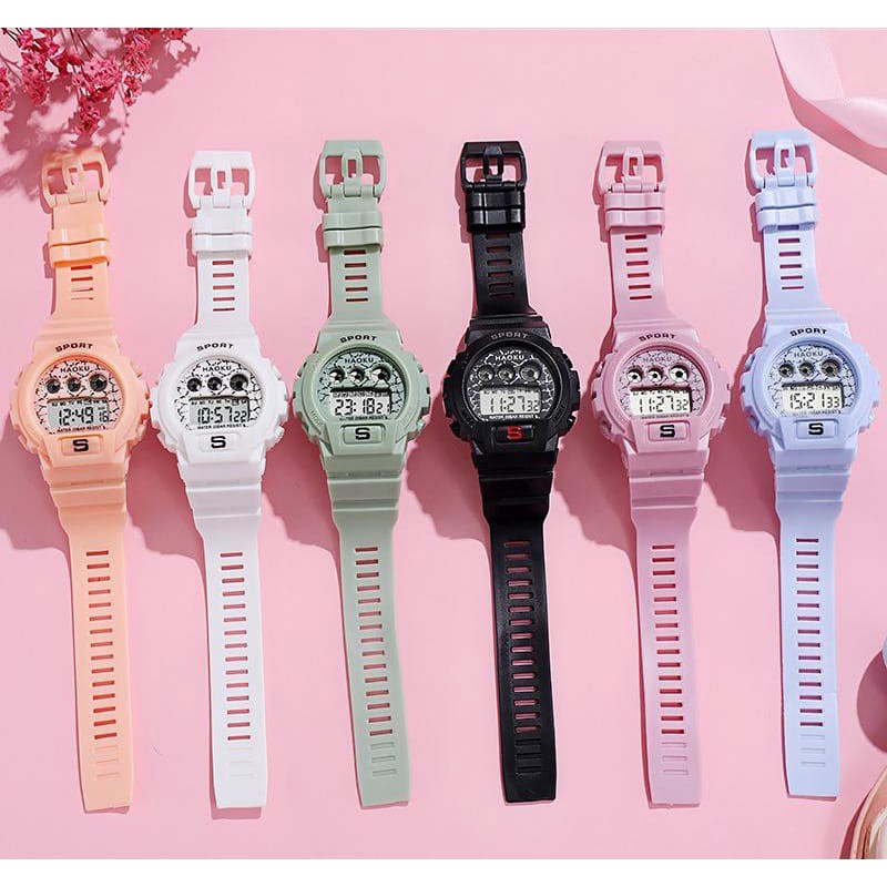 (BW) Jam Tangan Wanita Rubber Sport Digital LED SS-933