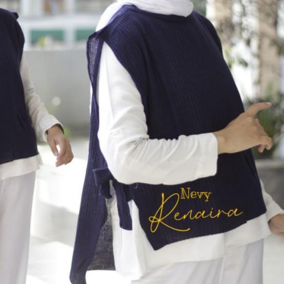 ➵ rompi rajut tali/rompi vest tali/rompi muslim ➤