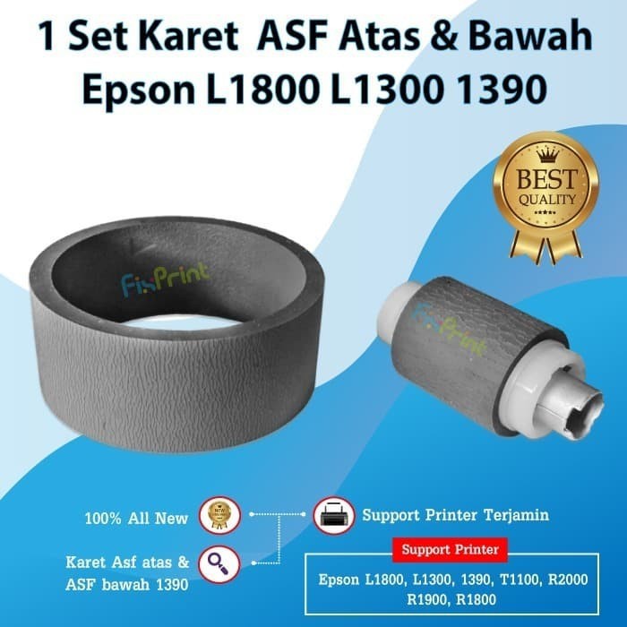 Karet Roller Epson L1300 T1100 L1800 1390 SP1390 Atas Bawah New Original Roll ASF Printer L1300 1390