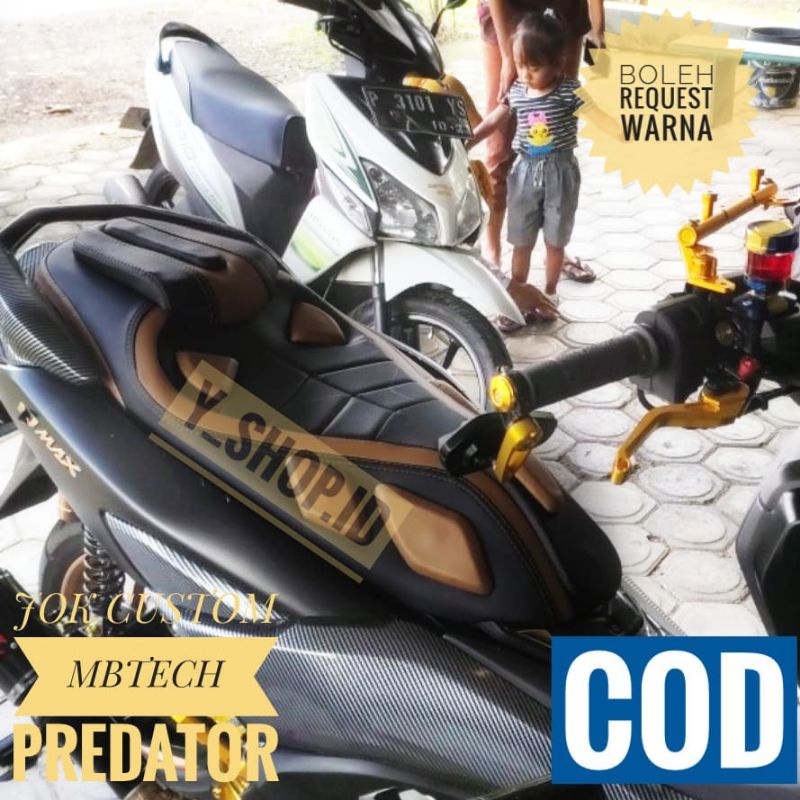 Custom Cover Jok Variasi Nmax 155 Predator Full MBtech