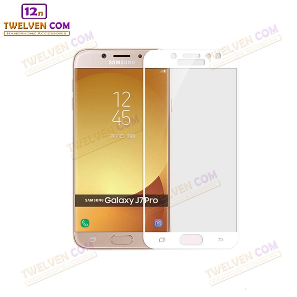 zenBlade 3D Full Cover Tempered Glass Samsung J7 Pro - Putih