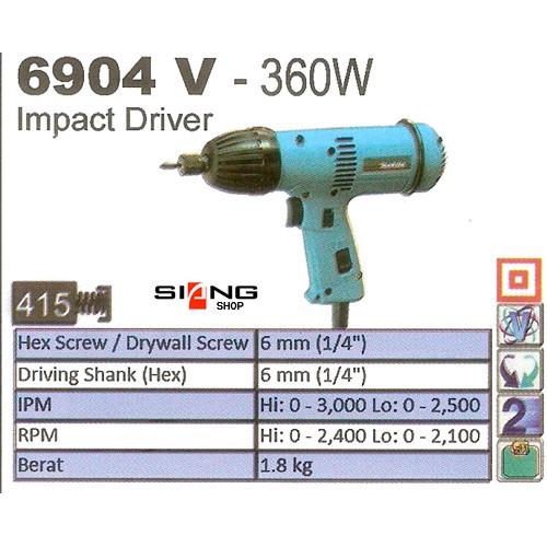 Makita 6904 V / 6904V Mesin Impact Driver