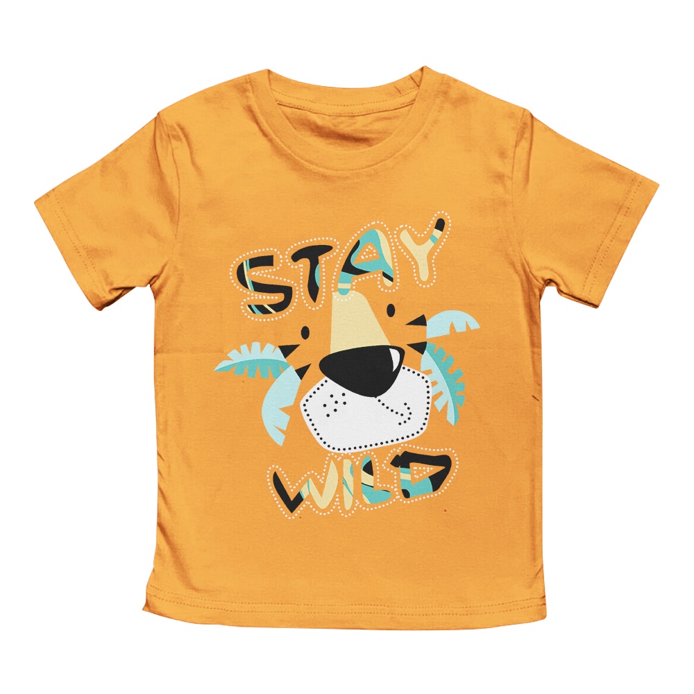 Kaos Anak Laki Laki Perempuan 1-10 Tahun Unisex Stay Wild