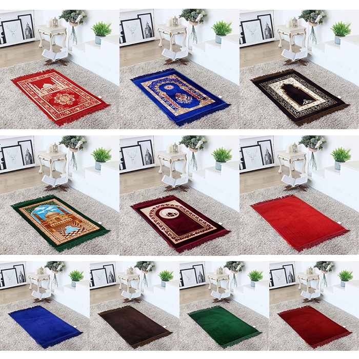 COD - Ladiestar88 - Sajadah Tebal Sajadah Muslim Sholat Ukuran 110x70cm Bahan Tebal Premium Import - DD-9