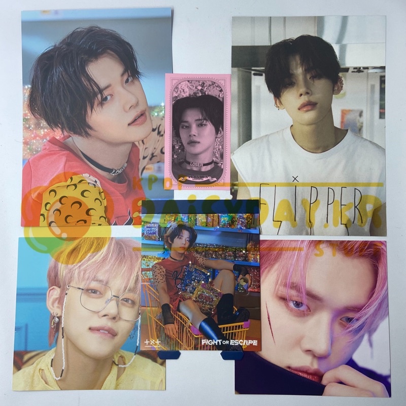 Yeonjun TXT - Postcard, Standee, AR Card Escape Boy R VR