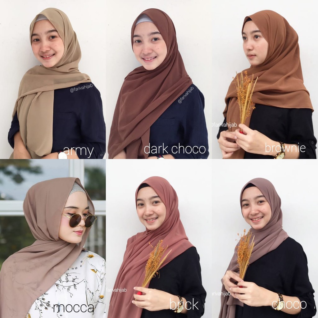 15 Trend Terbaru Jilbab  Pashmina  Ceruti  Warna  Milo 