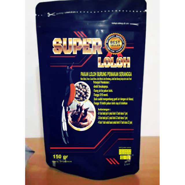 

Spf super loloh /pakan burung khusus untuk anakan