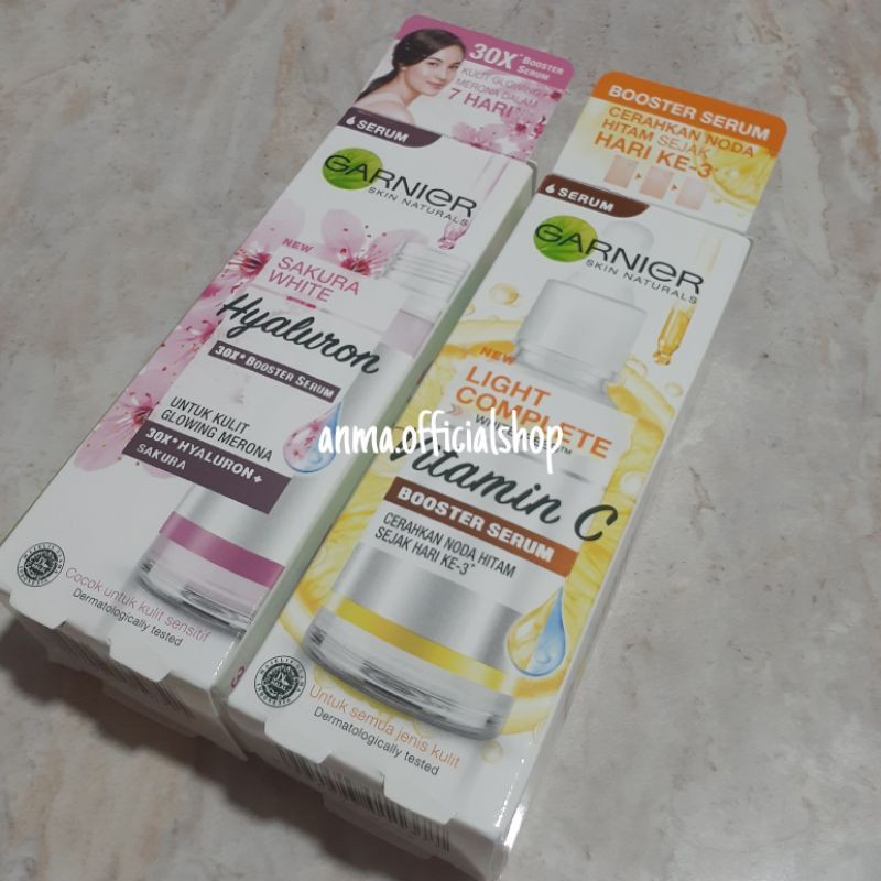 Garnier Serum 30mL Sakura White Hyaluron dan Light Complete Vitamin C 30x Booster Serum Skin Care-1
