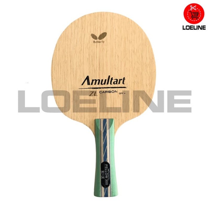 Dv02B Kayu Bet Bat Blade Pingpong Tenis Meja Butterfly Amultart Carbon Murah - Hijau Gr02G0R0