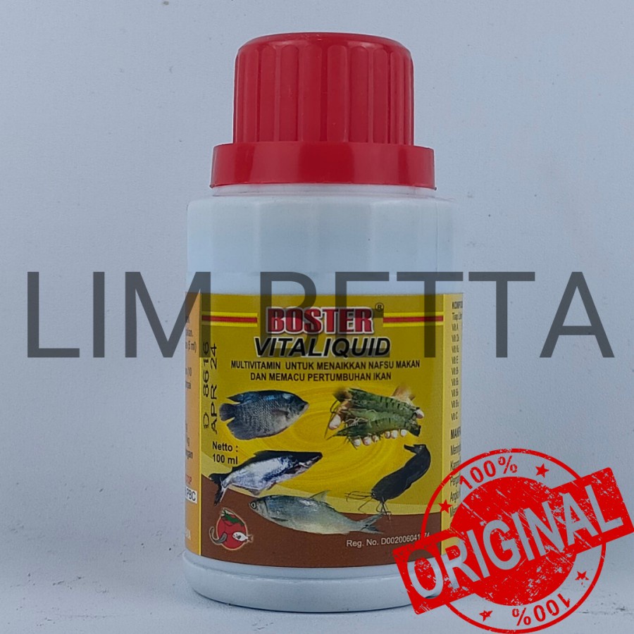 BOSTER VITALIQUID 100 ML / VITAMIN UNTUK IKAN DAN UDANG