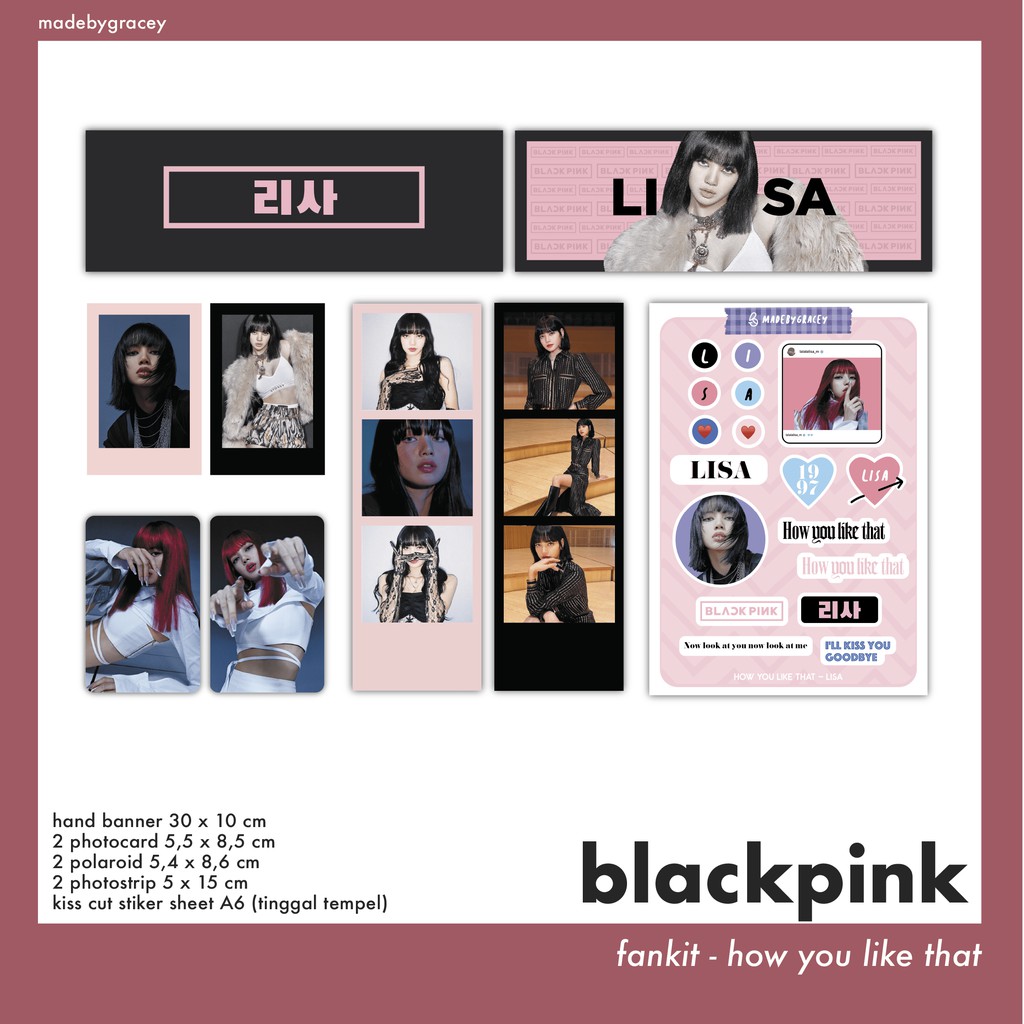 [PO] Fankit Blackpink Jennie Jisoo Rose Lisa - How You Like That