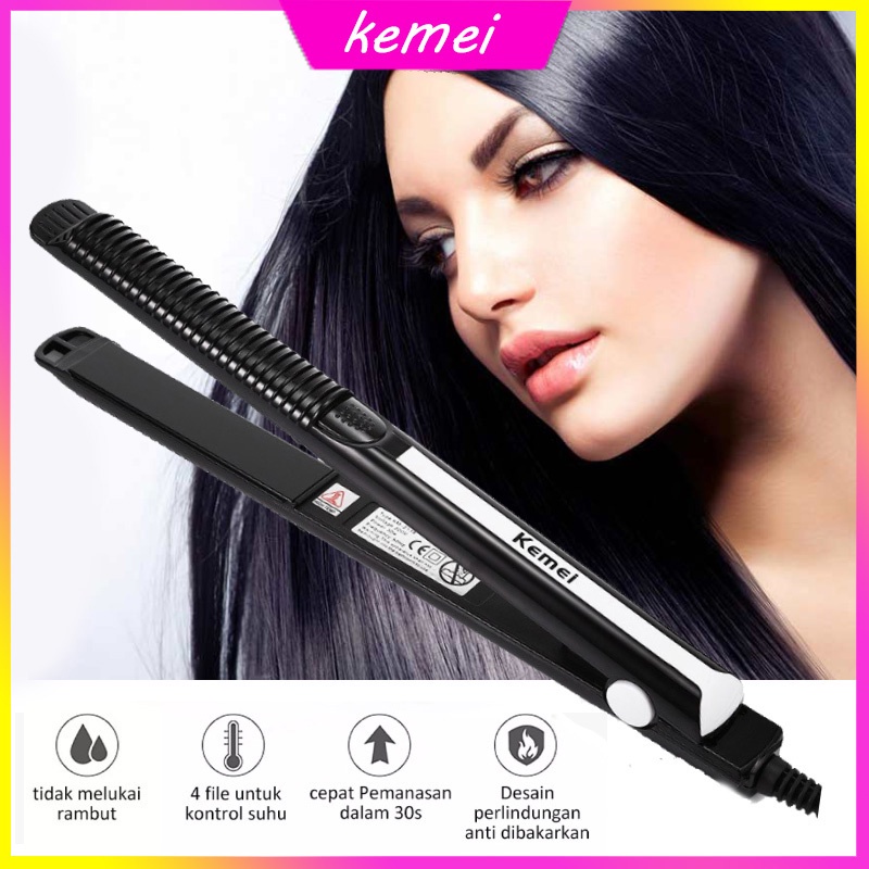 Catokan Rambut 2 in 1 Pelurus Dan Curly Kemei KM-2139 Temperatur Control