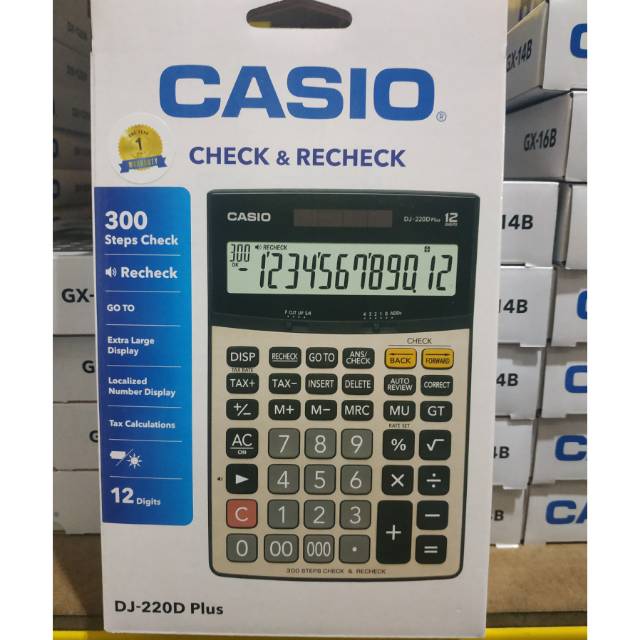 

Casio calculator DJ-220D Plus 12digit Original Bergaransi