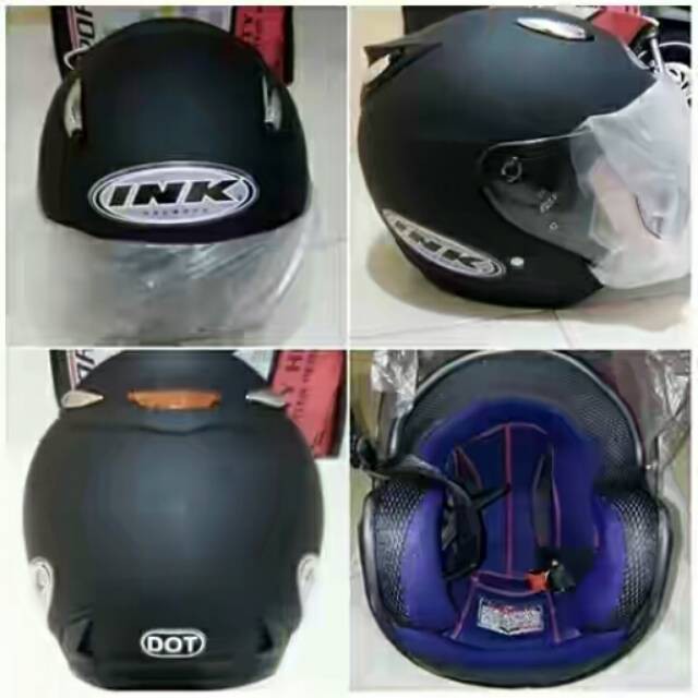TERMURAH Helm mirip ink centro vry - hitam doff