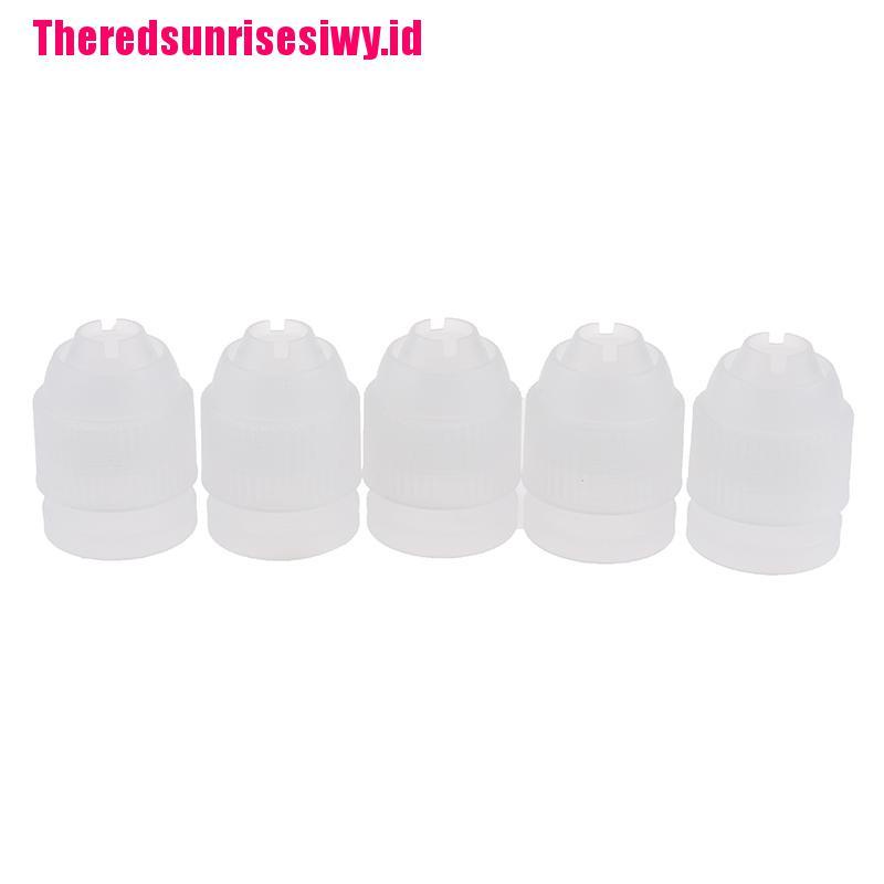 5 pcs Alat Adapter Converter Nozzle Icing Piping Untuk Dekorasi Kue