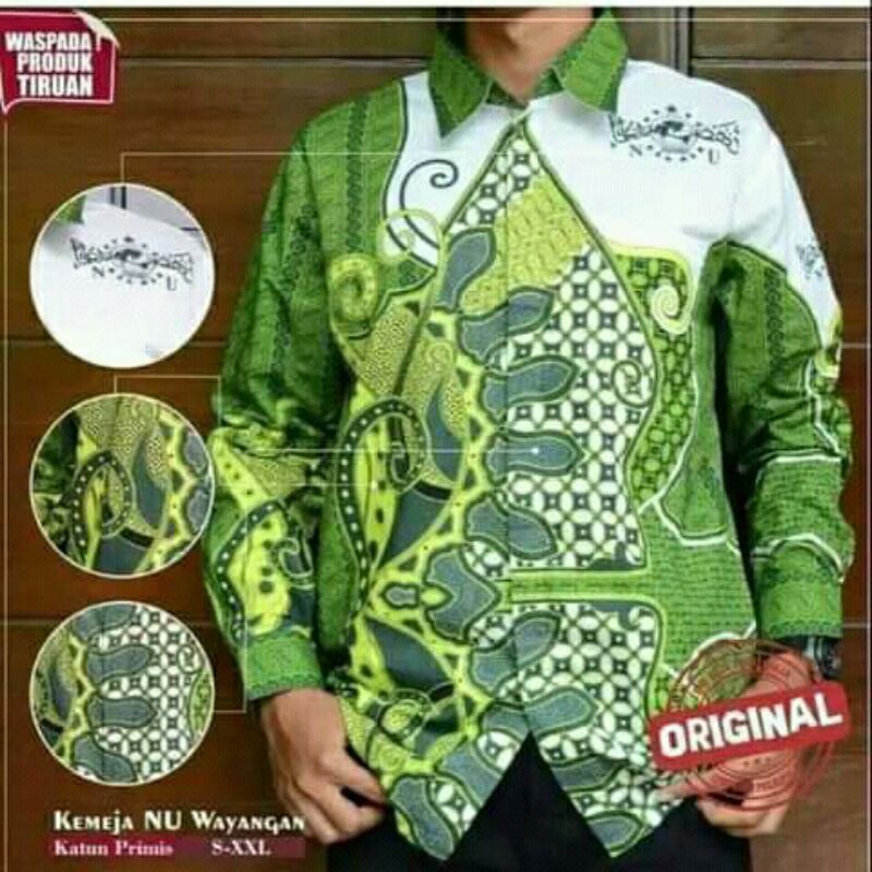 BATIK NU WAYANGAN, ORIGINAL PBNU, 100% ORIGINAL.BISA COD