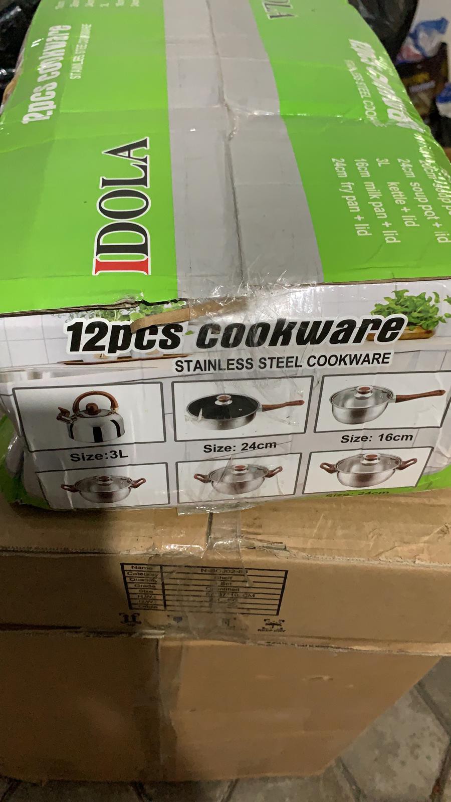 Panci Set 12 Pc / Cookware 12pc Gagang Kayu