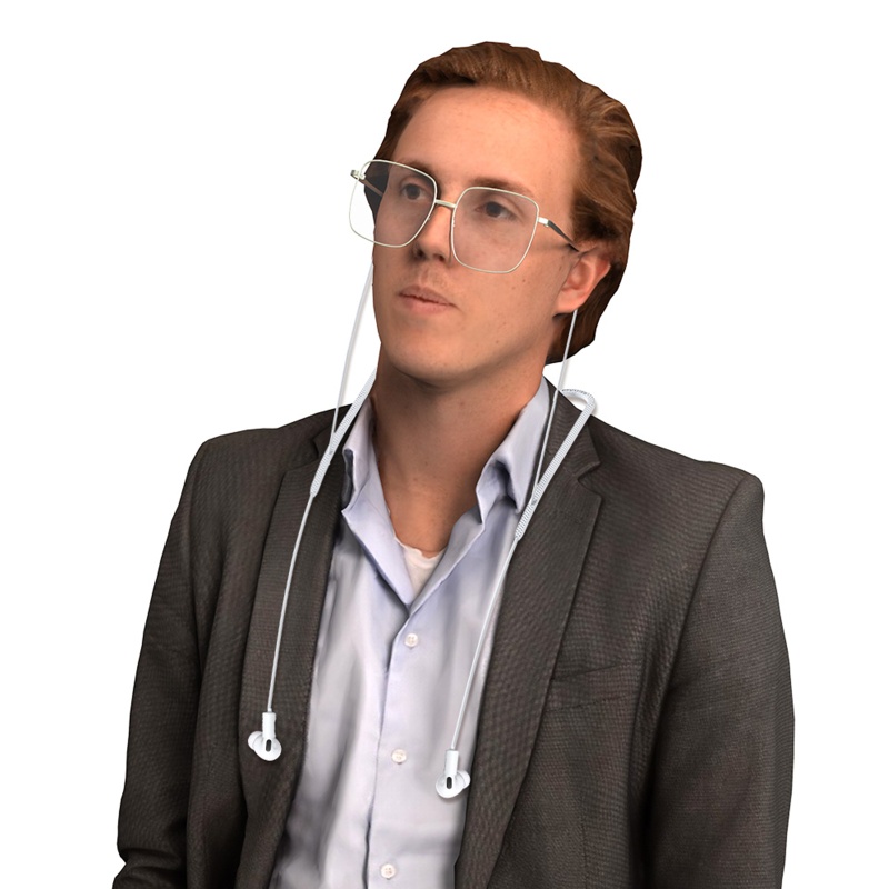 Btsg Silica Hanging Neck Rope Soft Lanyard Untuk Air Pods Pro1.2 /3 Earset Skinfriendly