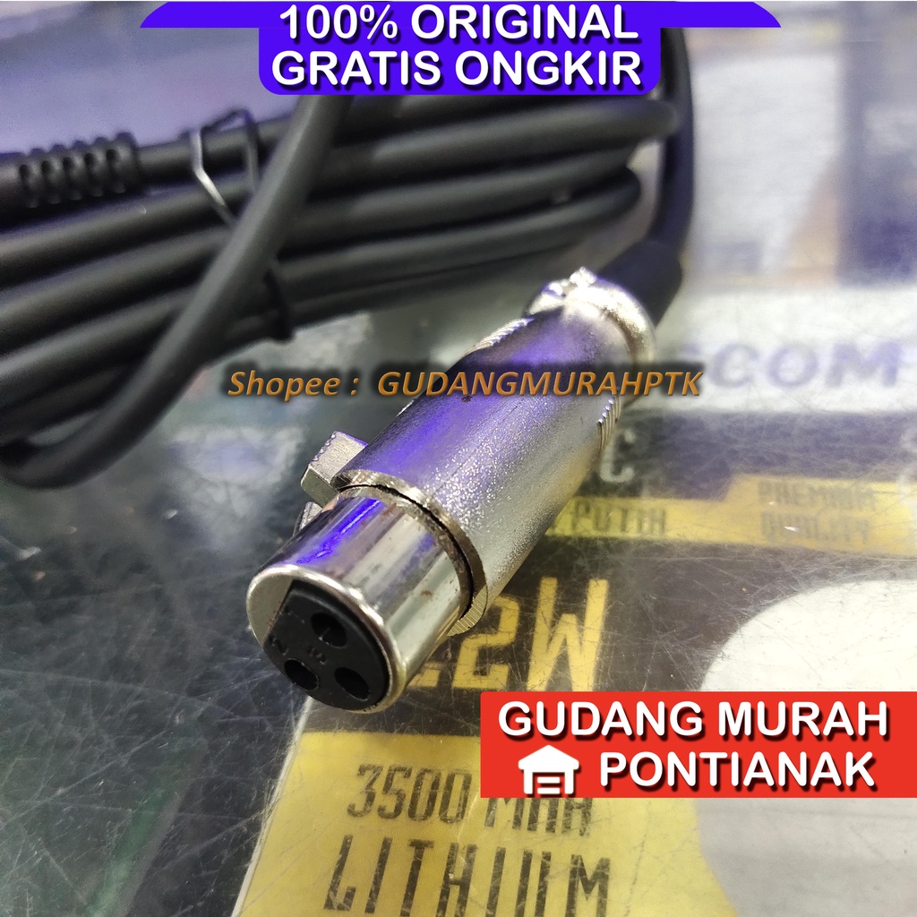 Kabel Mic Jadi Siap Pakai Fo-rex Kualitas Bagus Lentur Tidak Mudah Putus atau Rusak