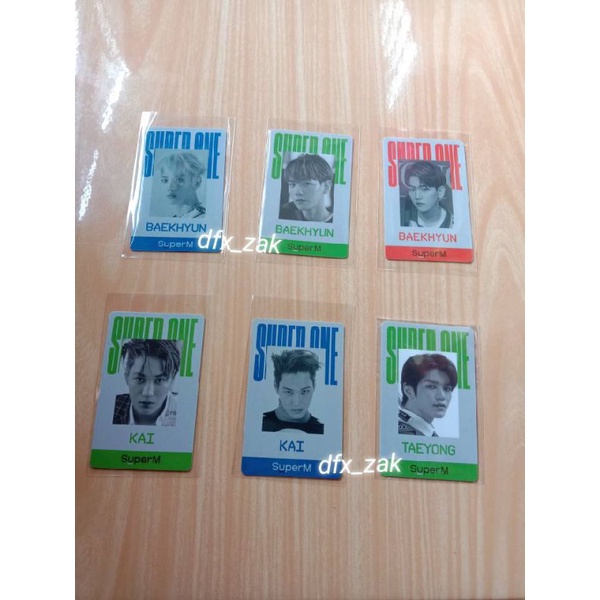 ID CARD SUPERONE SUPERM BAEKHYUN/ KAI/ TAEYONG/ TAEMIN