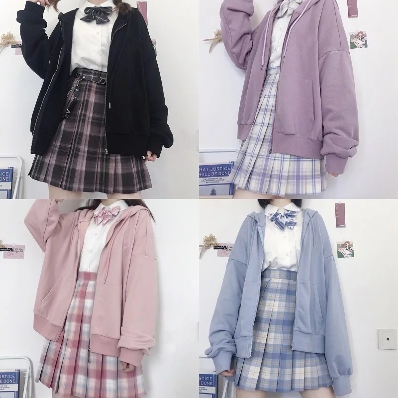 【AiVii】KAWAII BASIC JK ZIPPER JAKET