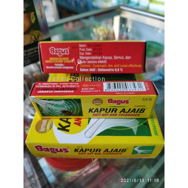 Kapur Ajaib anti Semut Kecoa Bagus 1 Box kecil isi 2 pcs kapur ant cockroach