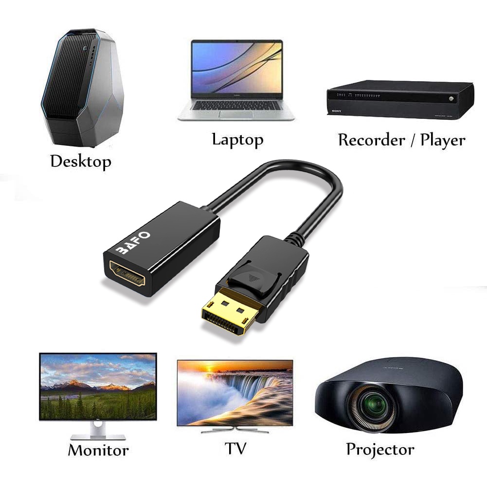 DP DisplayPort to HDMI 4KAdapter BAFO BF-2610